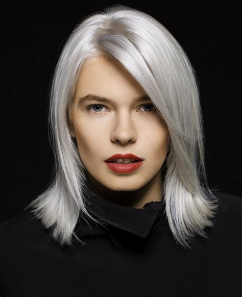 grey hair hair styles|shoulder length gray hairstyles.